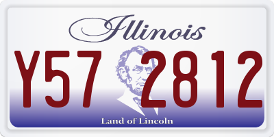 IL license plate Y572812