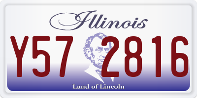 IL license plate Y572816