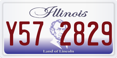 IL license plate Y572829
