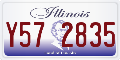 IL license plate Y572835