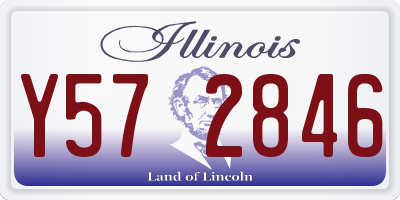 IL license plate Y572846
