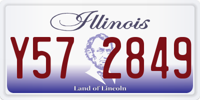 IL license plate Y572849