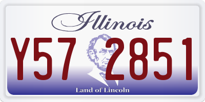 IL license plate Y572851