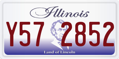 IL license plate Y572852