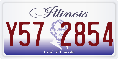 IL license plate Y572854