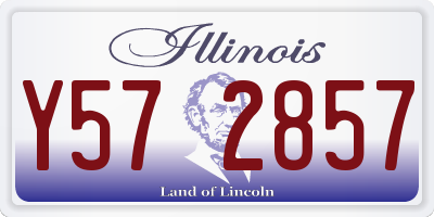 IL license plate Y572857