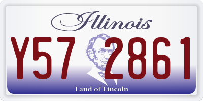 IL license plate Y572861