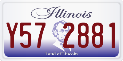 IL license plate Y572881