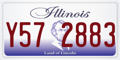 IL license plate Y572883