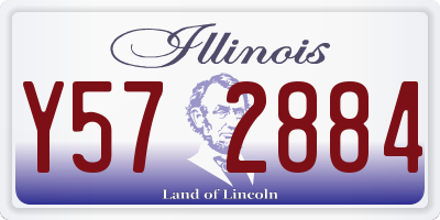 IL license plate Y572884