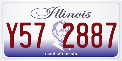 IL license plate Y572887