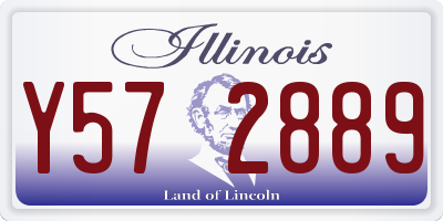 IL license plate Y572889