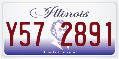 IL license plate Y572891