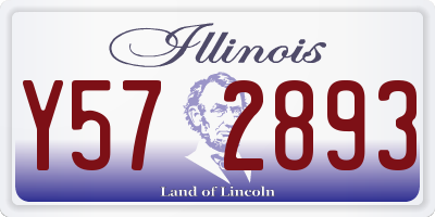 IL license plate Y572893