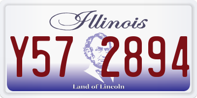 IL license plate Y572894