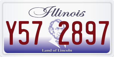 IL license plate Y572897