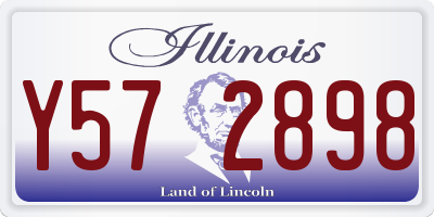 IL license plate Y572898