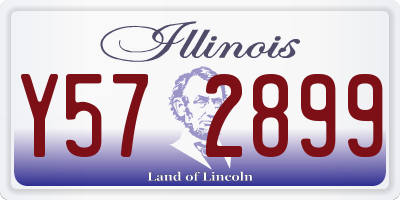 IL license plate Y572899