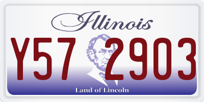 IL license plate Y572903