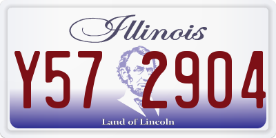 IL license plate Y572904