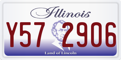 IL license plate Y572906