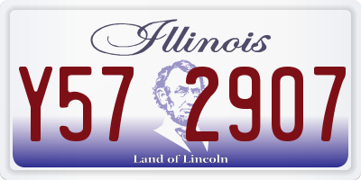 IL license plate Y572907