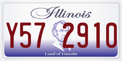 IL license plate Y572910