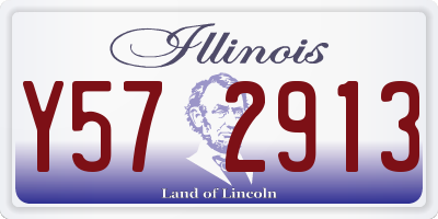 IL license plate Y572913