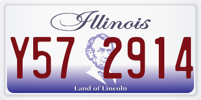 IL license plate Y572914