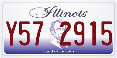 IL license plate Y572915