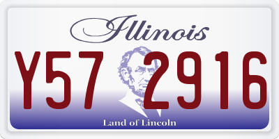 IL license plate Y572916