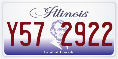 IL license plate Y572922