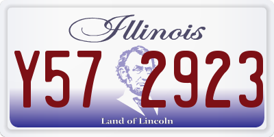 IL license plate Y572923