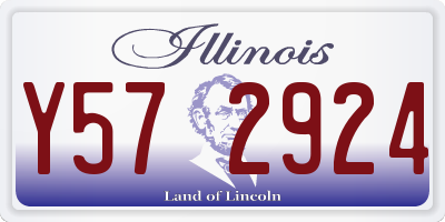 IL license plate Y572924
