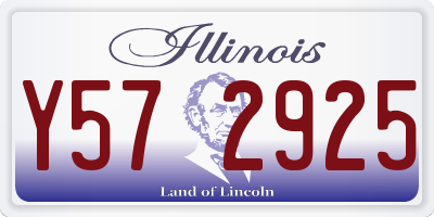 IL license plate Y572925