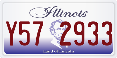IL license plate Y572933