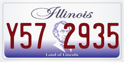 IL license plate Y572935