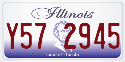 IL license plate Y572945