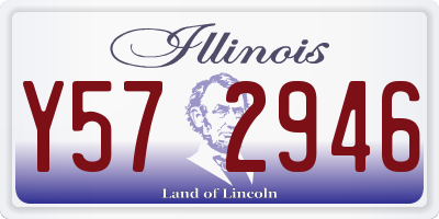 IL license plate Y572946