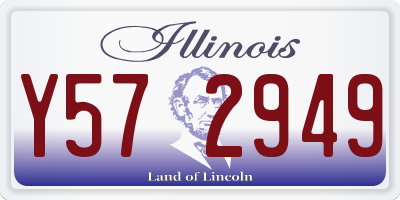 IL license plate Y572949