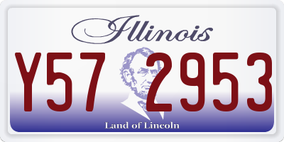 IL license plate Y572953