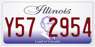 IL license plate Y572954