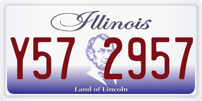 IL license plate Y572957