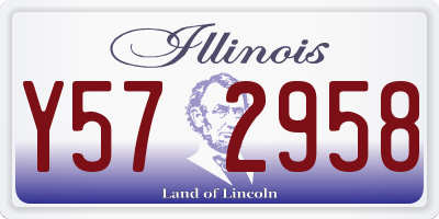 IL license plate Y572958