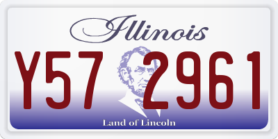 IL license plate Y572961