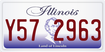 IL license plate Y572963