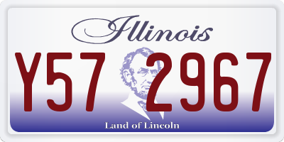 IL license plate Y572967