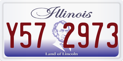 IL license plate Y572973