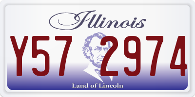IL license plate Y572974