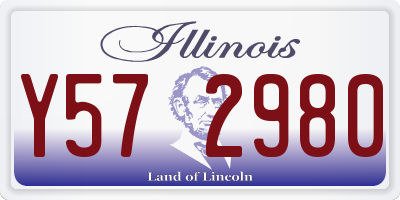 IL license plate Y572980